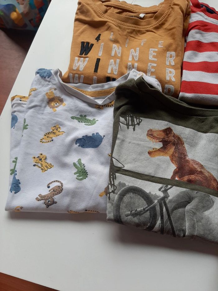Lot de 5 t-shirts manches longues taille 3 ans - photo numéro 2