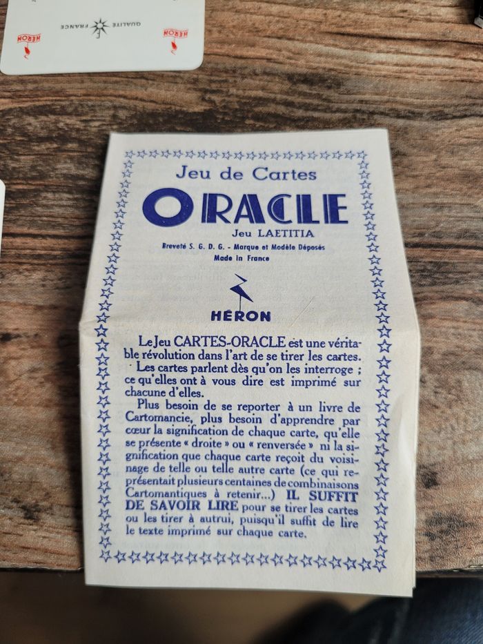Jeu de cartes oracle héron - photo numéro 2