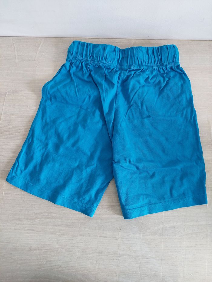 Short bleu turquoise garçon 7ans - photo numéro 2