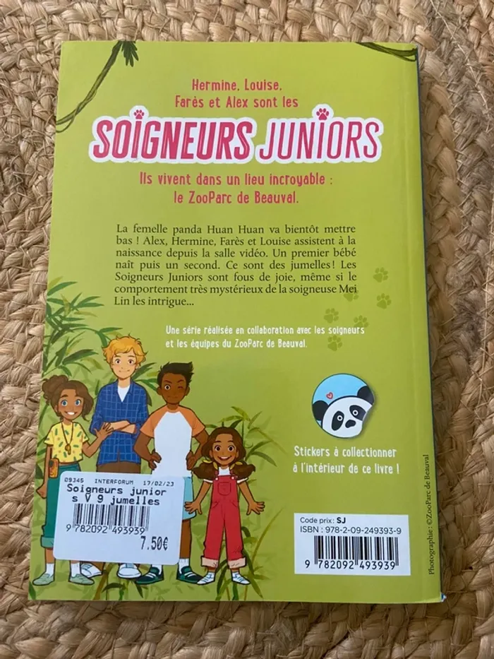 Livre Soigneurs Juniors Les jumelles pandas 🐼 - photo numéro 2