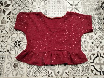 Haut double gaze de coton neuf