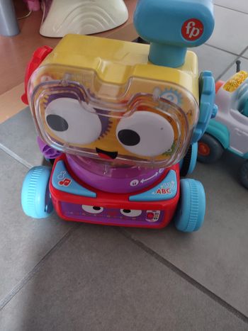 Fisher-Price - Robot d'éveil 4-en-1 - Lumière, Musique Éducatif
