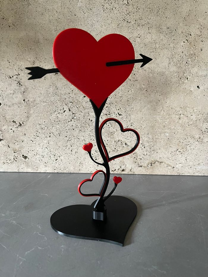 Art Décoratif - Cœur Cupidon - St Valentin - photo numéro 3