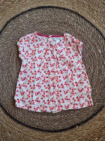 Jolie blouse manches courtes ObaÏbi taille 12 mois