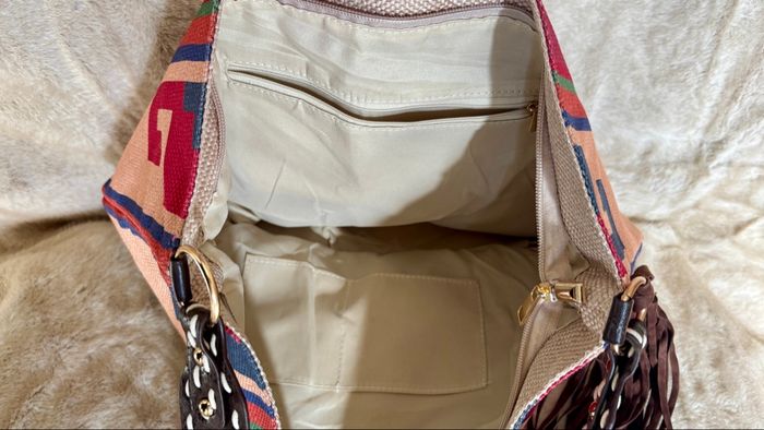 Sac à franges amérindien tribal neuf grande capacité bohème chic - photo numéro 5