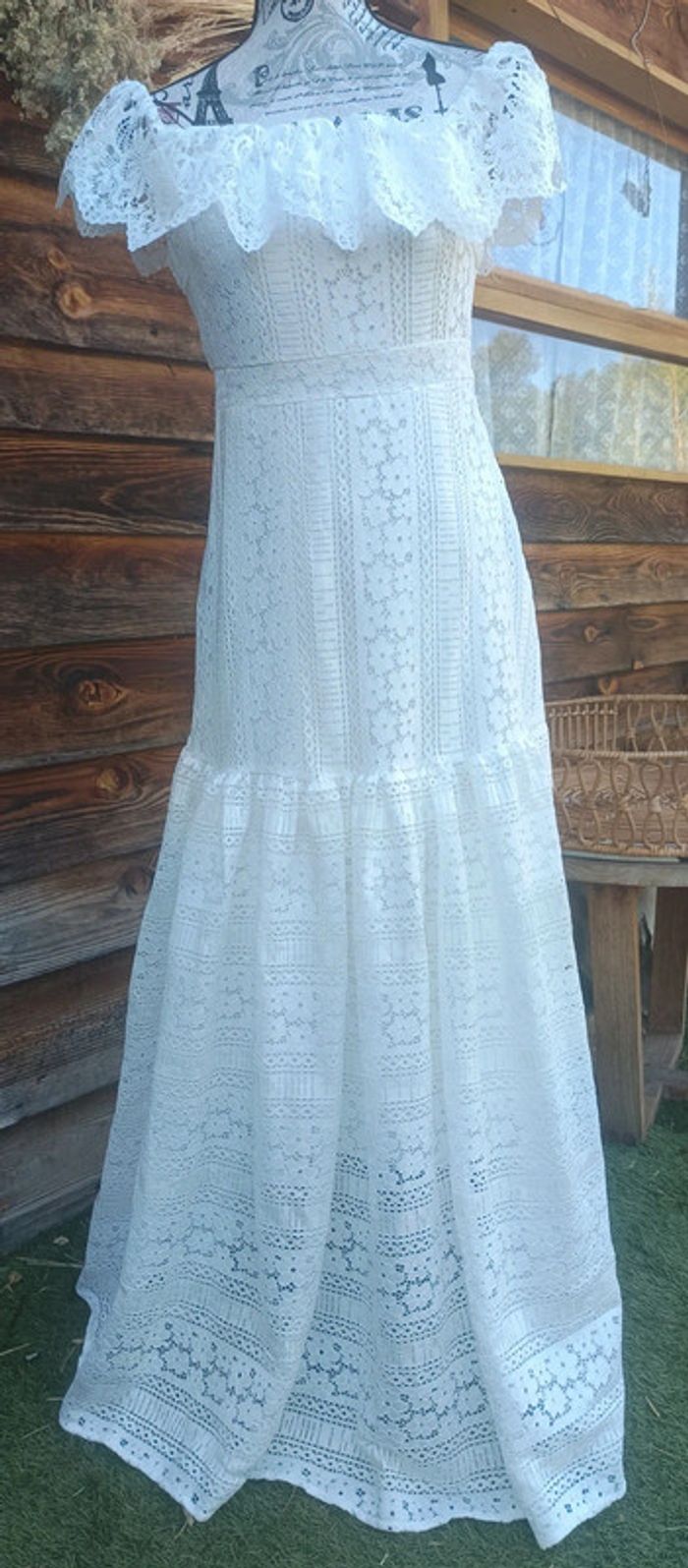 Superbe robe blanche longue Blanche neuve - photo numéro 2