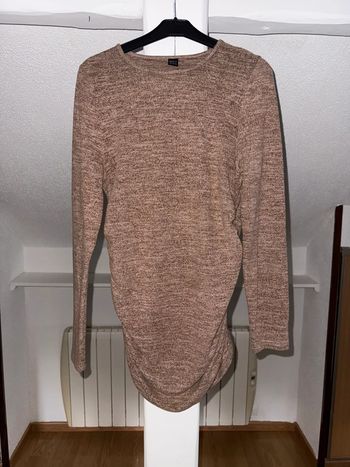 Pull de grossesse marron/beige shein