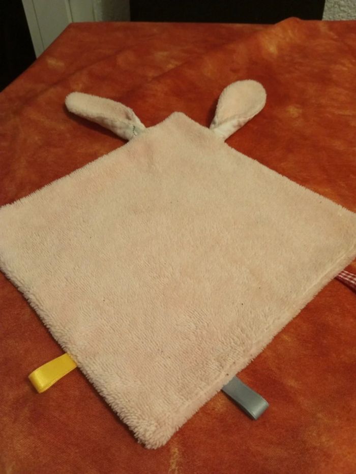 Doudou plat oreilles de lapin - photo numéro 4