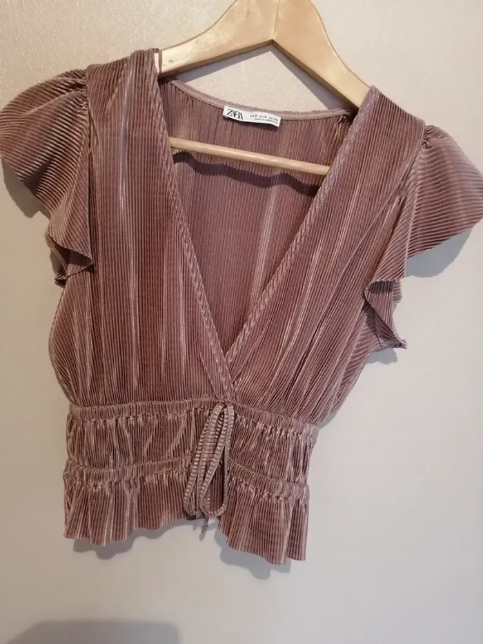 😍 Superbe top Zara marron glacé S