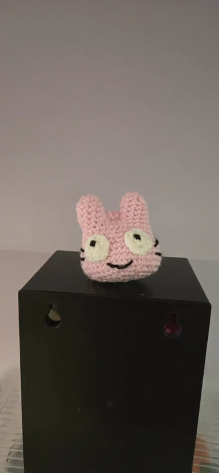 Porte clef tête lapin rigolote neuf