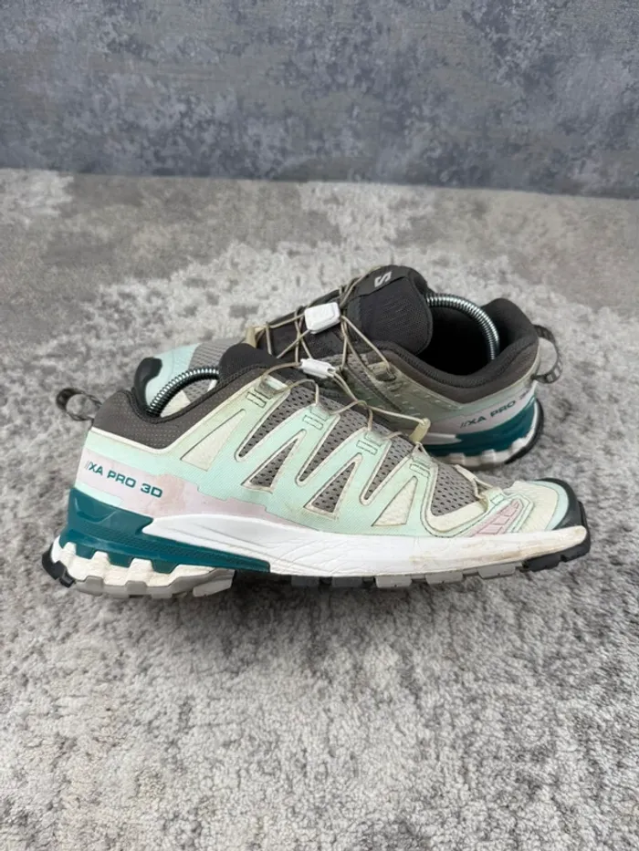 Salomon XA Pro 3D V8 - Blue & Green & Grey - photo numéro 6