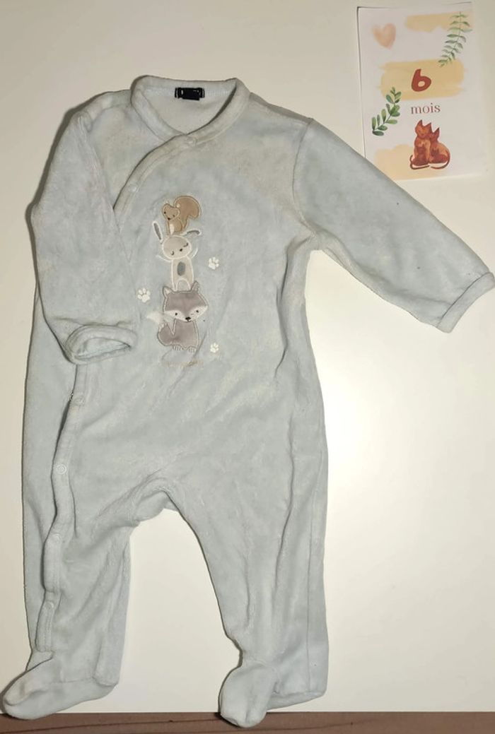 Pyjama bleu bébé Kiabi 6 mois