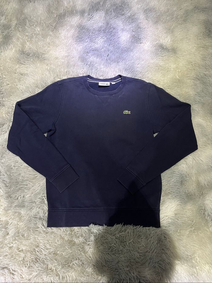 Sweat crewneck Lacoste bleu marine