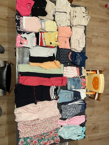 Lot été 4 ans fille 72 pièces