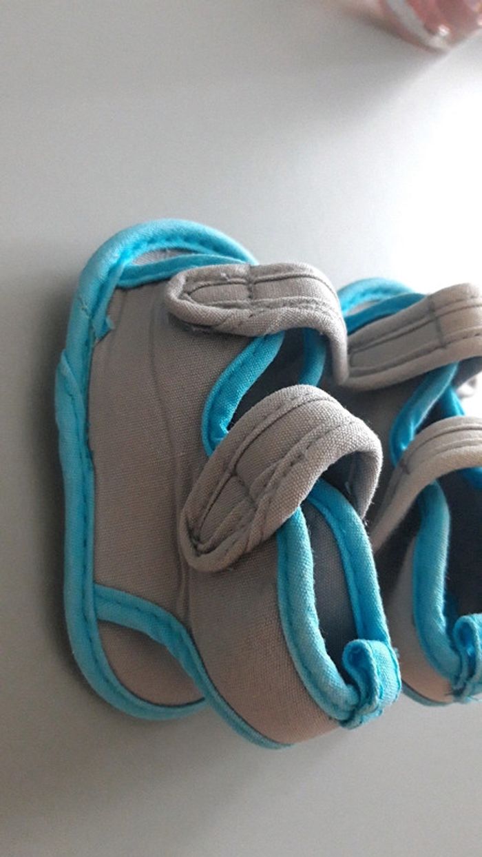 Sandale a strach gris turquoise 3 mois - photo numéro 2
