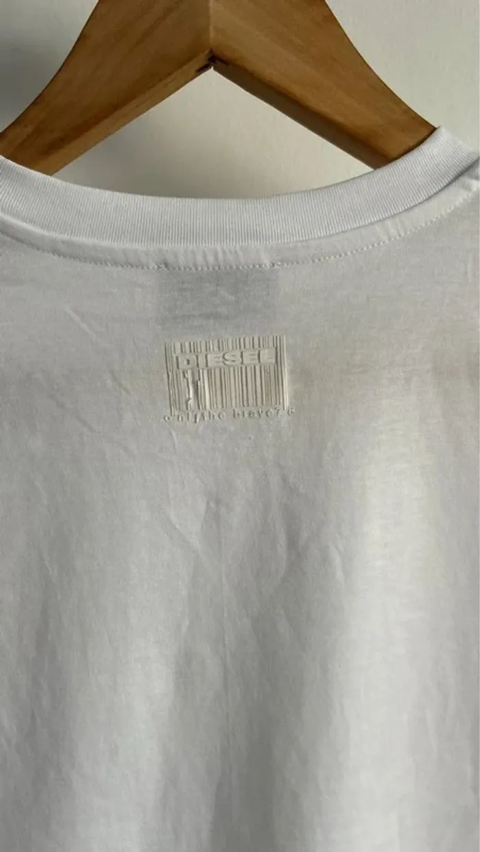 T-shirt Diesel blanc – Taille XS - photo numéro 4
