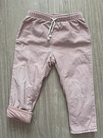 Pantalon en velours doublé 92 cm