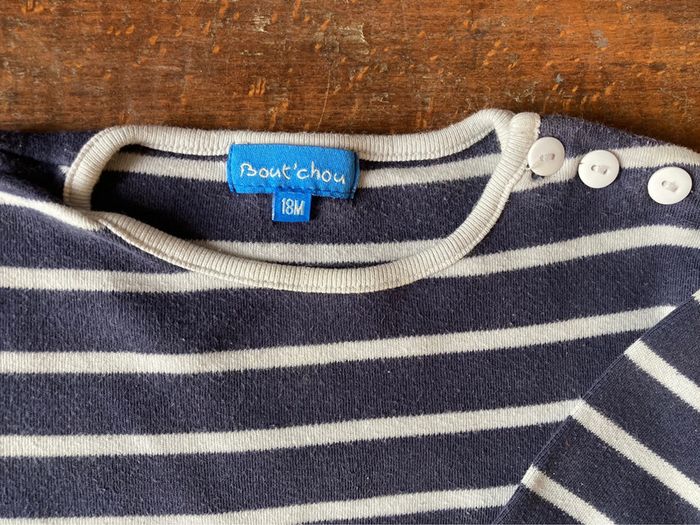 Teeshirt marinière 18 mois Bout’Chou - photo numéro 3