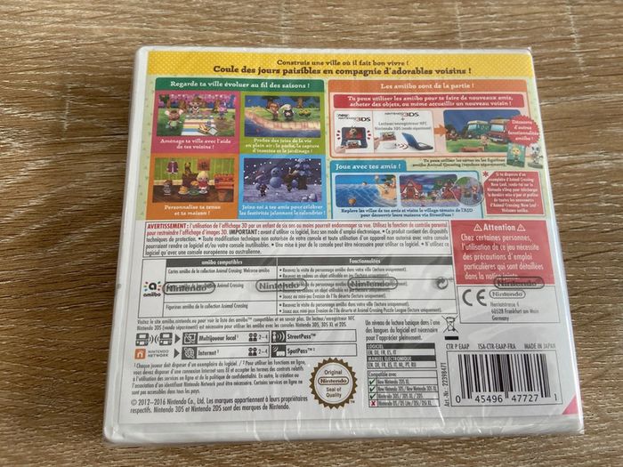 Animal crossing new leaf neuf sous blister 3ds - photo numéro 2