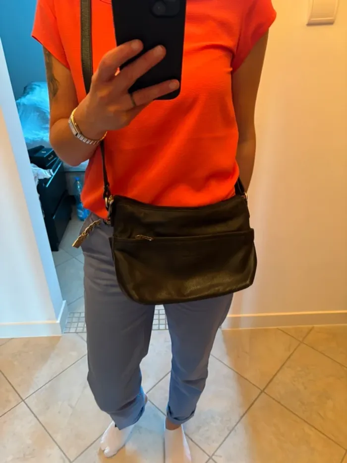 Sac main cuir - photo numéro 3
