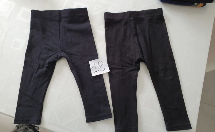 2 leggings Kiabi 18 mois
