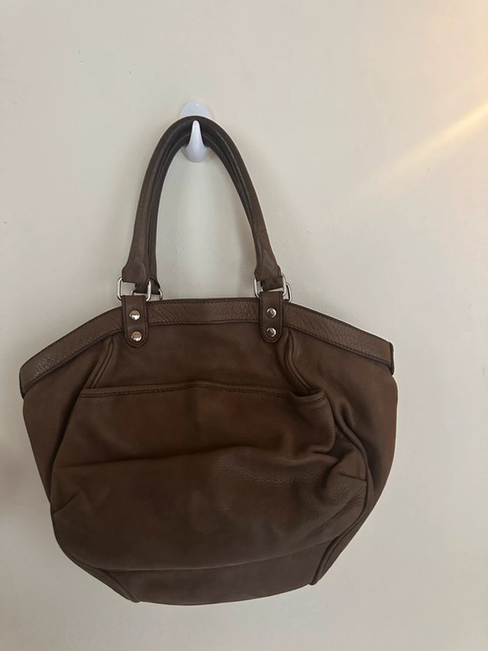 Sac marron en cuir - Vanessa Bruno - photo numéro 4