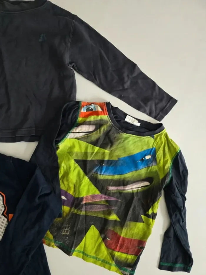 Lot de 3 tee-shirts manches longues - photo numéro 2