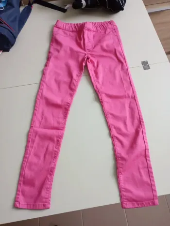 Pantalon élastique tissaia rose 16 ans
