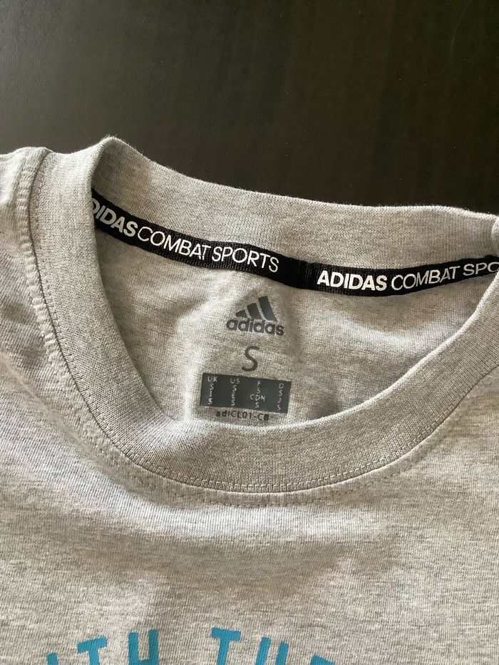 T-shirt gris Adidas Taille S - photo numéro 3