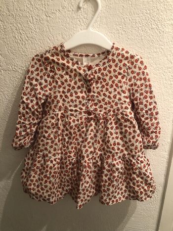 Robe doublée à fleurs