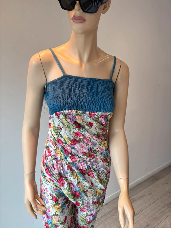 Combinaison pantalon à fleurs neuf boutique parisienne - photo numéro 5