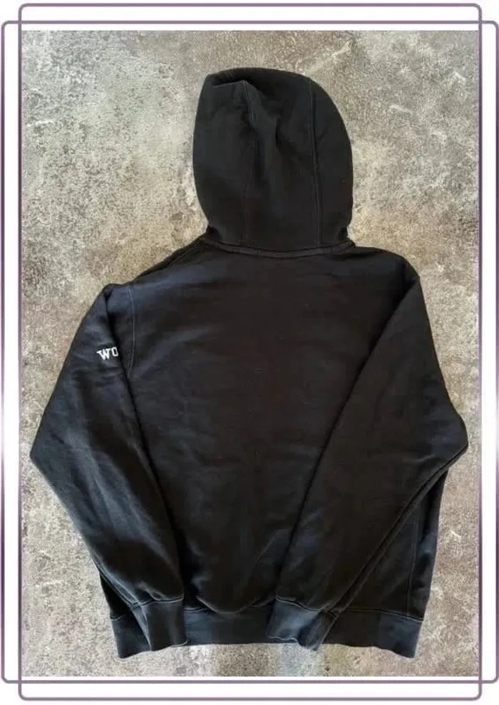 Sweat capuche noir homme Nike L Solo Swoosh - Hoodie dark men - Kapuzenpullover Herren - Felpa Uomo - photo numéro 4