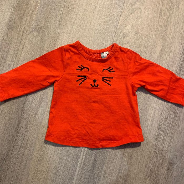 Tee shirt manche longue 1 mois