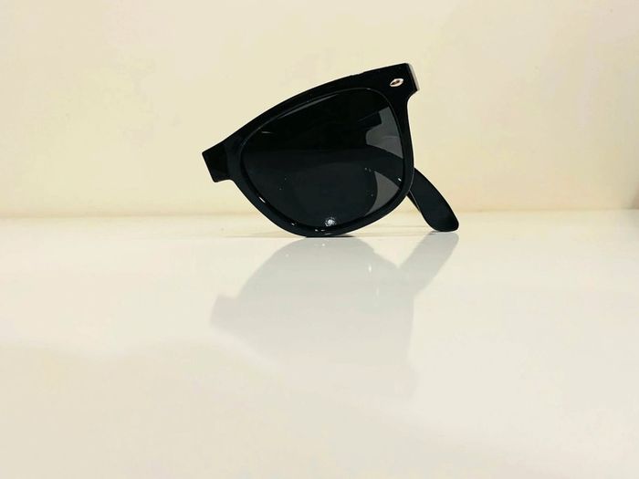 Lunette de soleil mixte pliable noire UV protection catégorie 3 - photo numéro 7