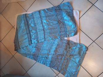 ✨ Élégante étole turquoise – fabriquée en Italie ✨