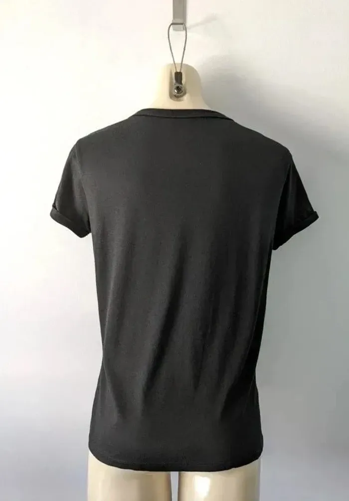 T-shirt noir et argenté - Caroll - taille XS - photo numéro 2