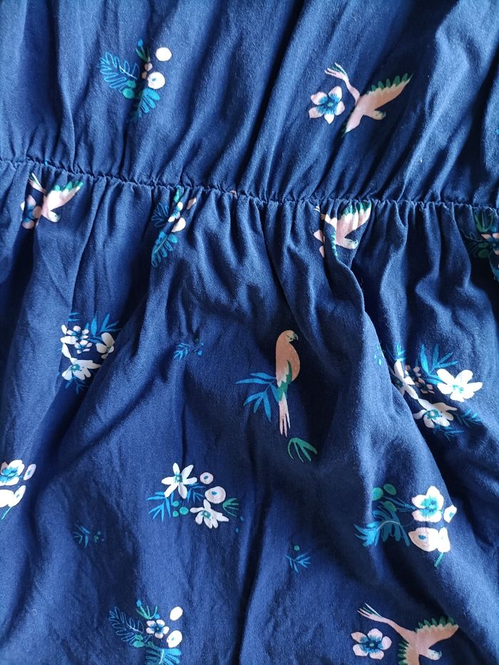Robe fille Gémo 8 ans legere été sans manches bleu marine TBE - photo numéro 2