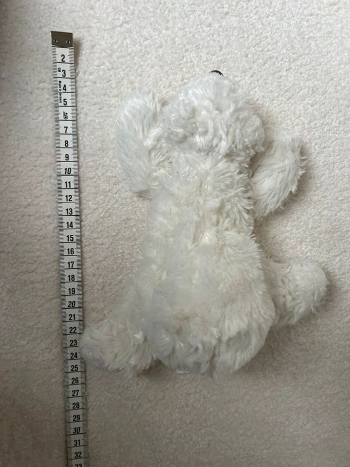 Peluche chien blanc Dani - photo numéro 4