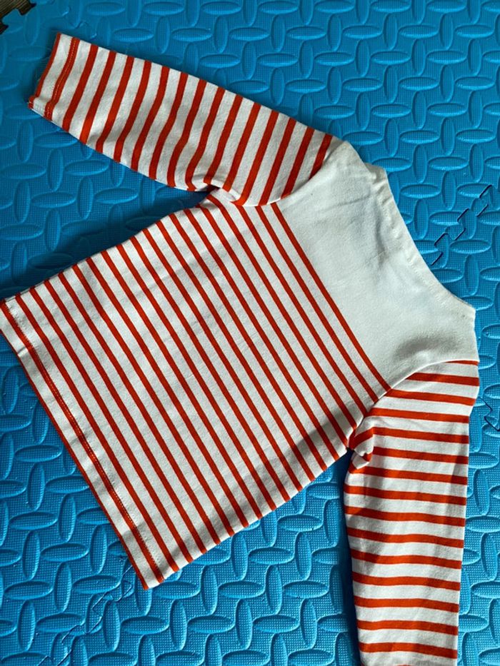 T-shirt marinière manches longues Orchestra Taille 6 mois - photo numéro 3