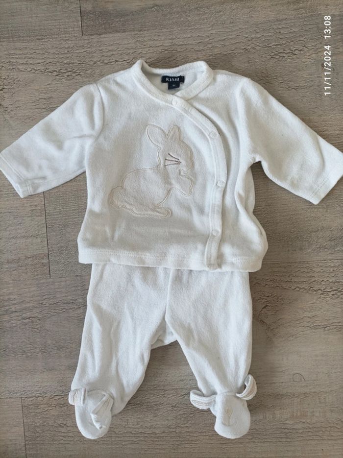 Pyjama 2 pièces fille 1 mois