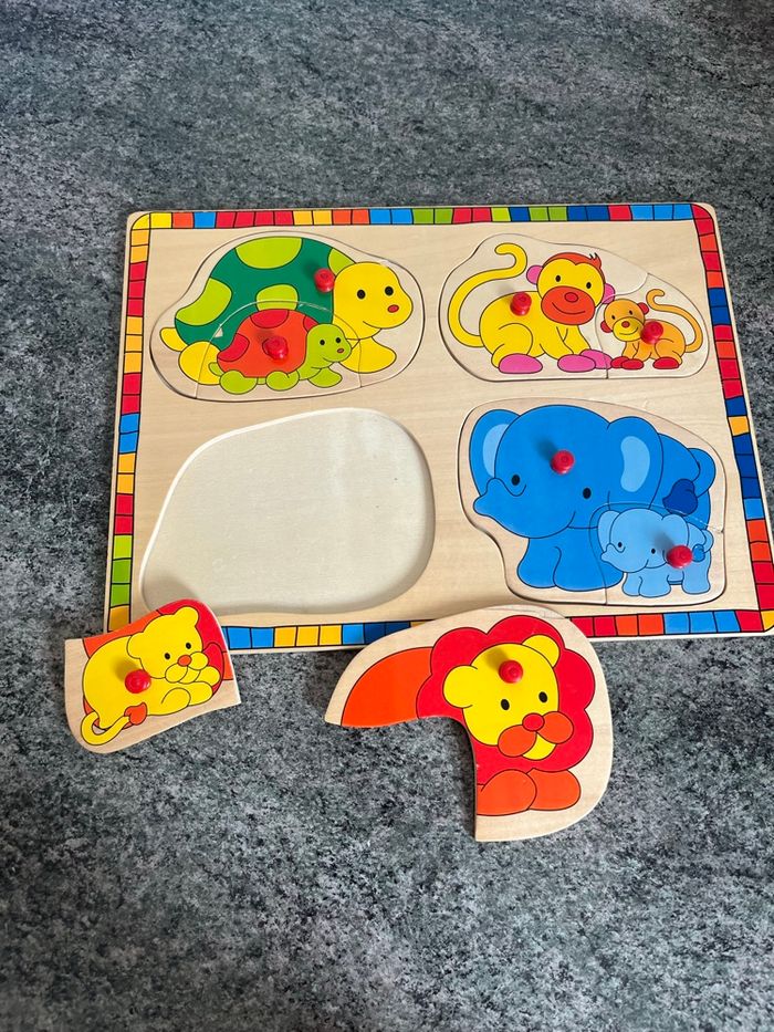 Puzzle en bois animaux - photo numéro 5