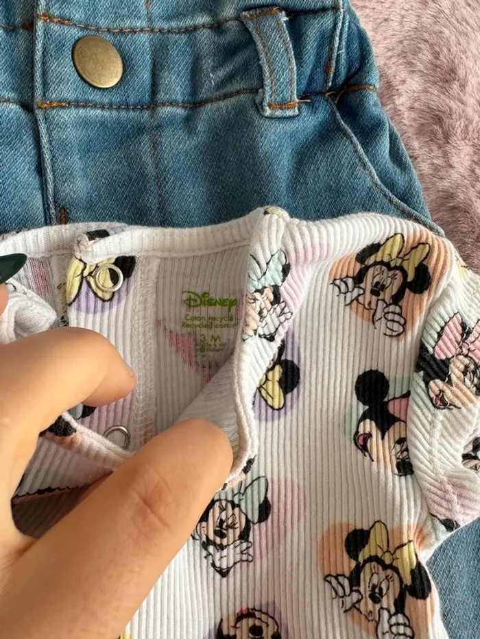 Ensemble jean t-shirt Minnie 3 mois - photo numéro 3