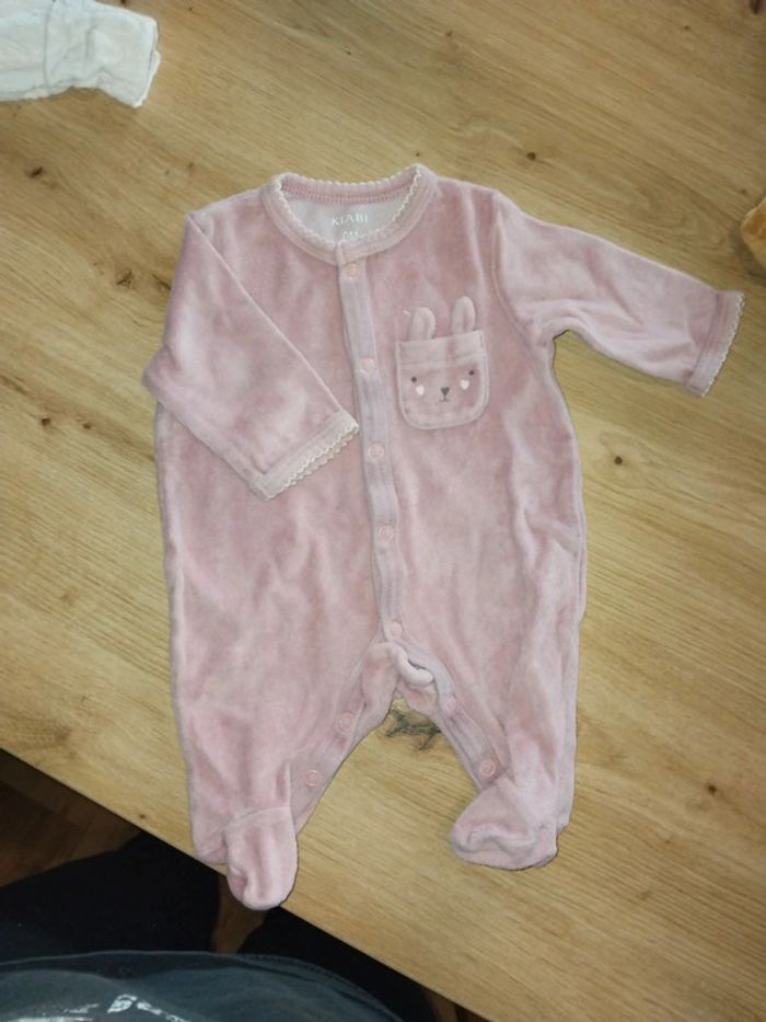 3 pyjamas fille velours taille naissance - photo numéro 4