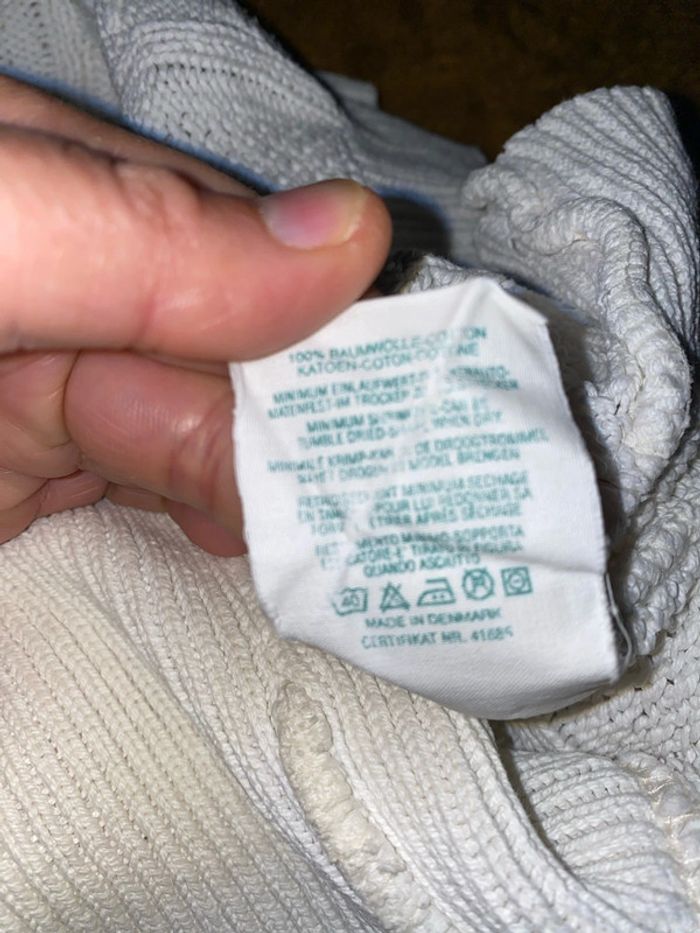 Superbe Pull Roulé Torsadé Blanc Taille M - photo numéro 12
