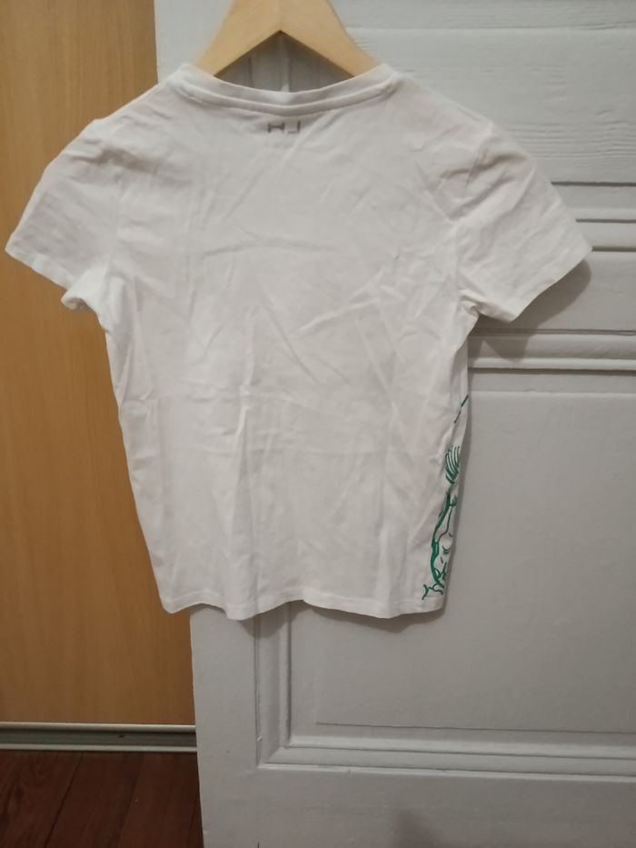 Tee-shirt la halle blanc et vert - photo numéro 3