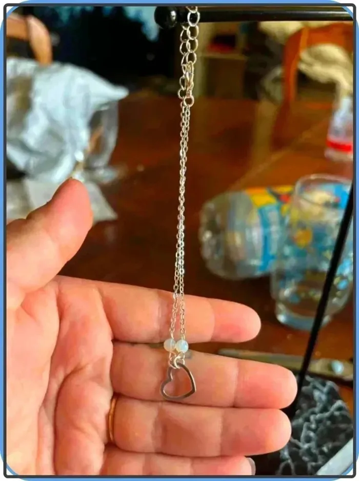 Bracelet cheville coeur - photo numéro 2