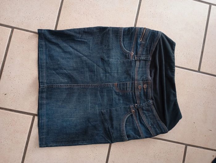 Jupe en jeans grossesse