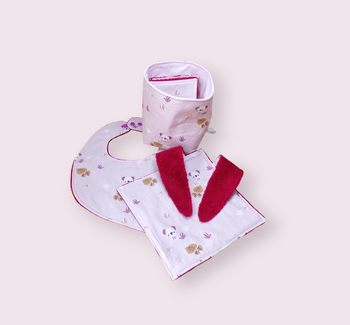 ensemble bébé en coton doublé d'éponge bambou, cadeau de naissance, kit naissance
