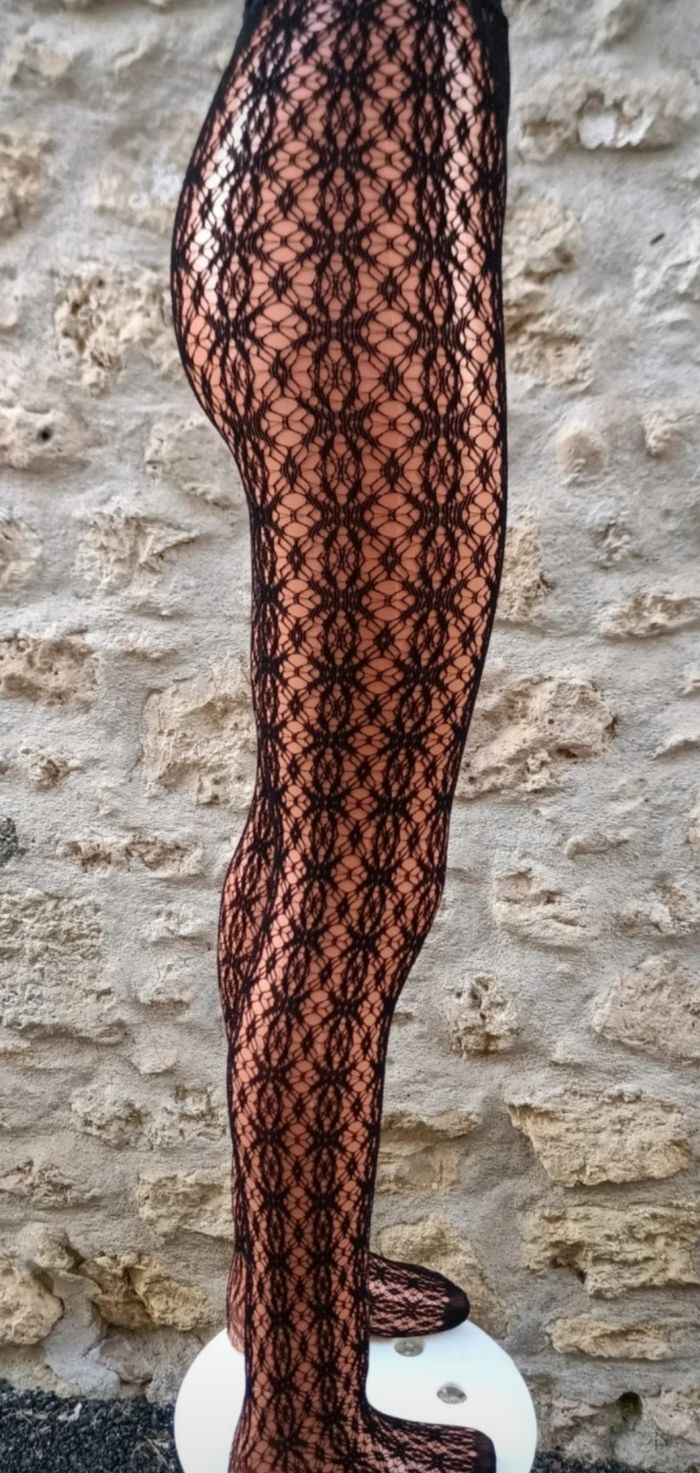 Collant résille motif fantaisie - photo numéro 4
