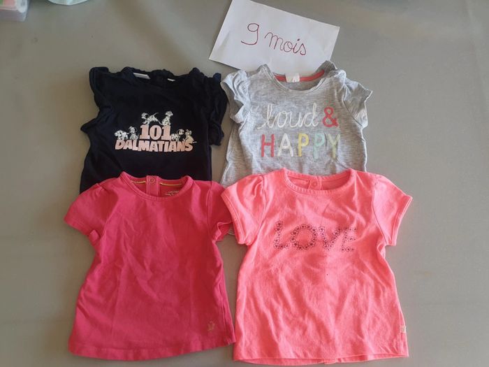 Lot t-shirt 9mois